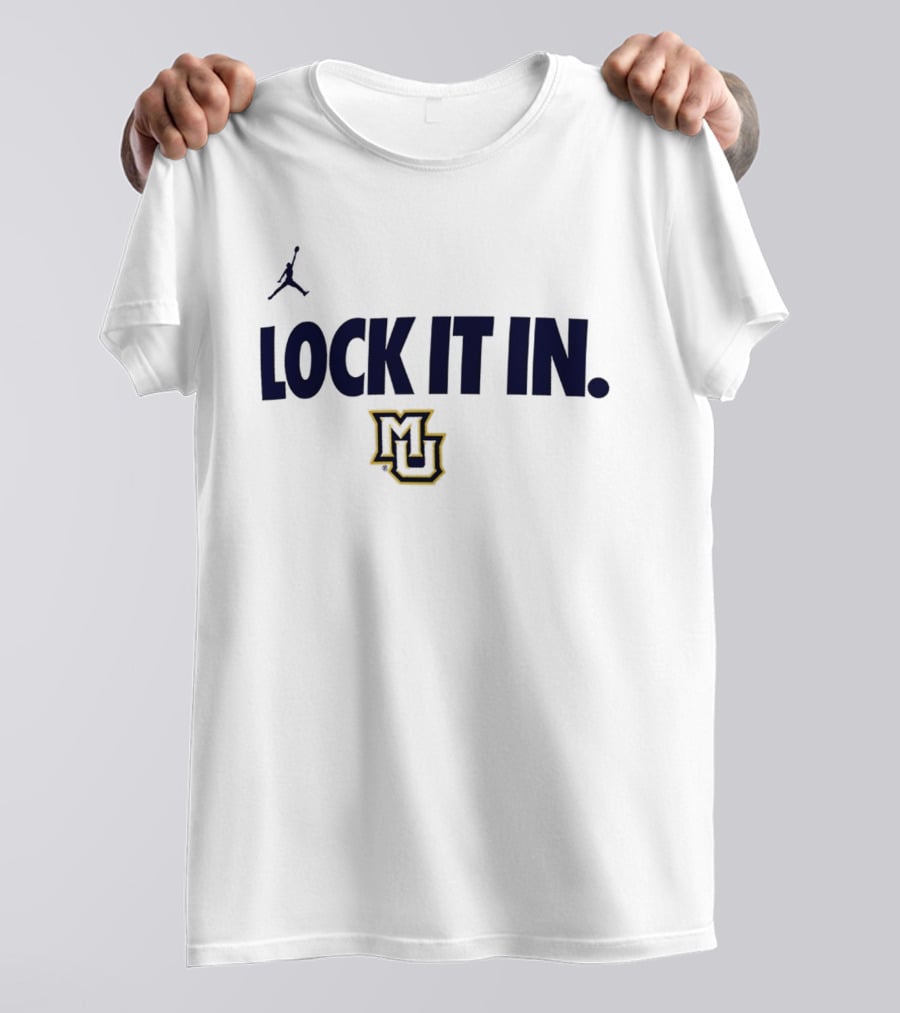 Jordan Marquette Golden Eagles Lock It In MU 2026 WCC T-Shirt