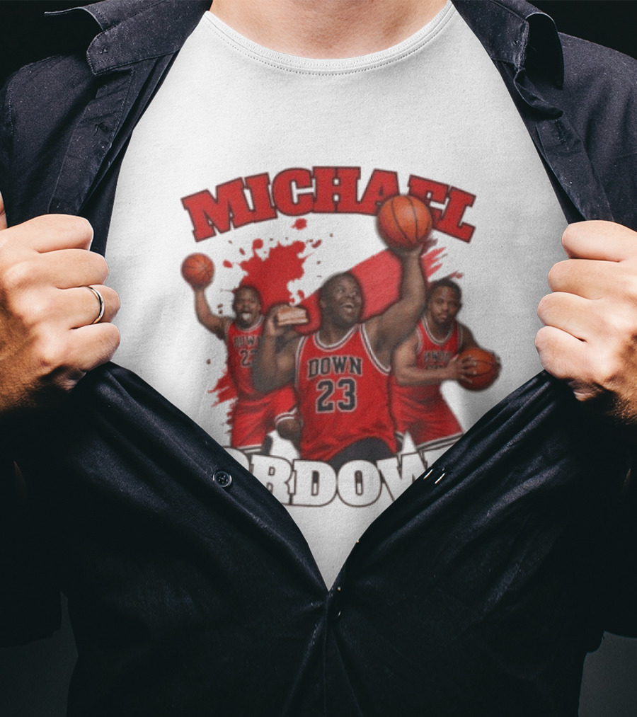 Michael Jordown Basketball Player 23 Red Jersey T-Shirt