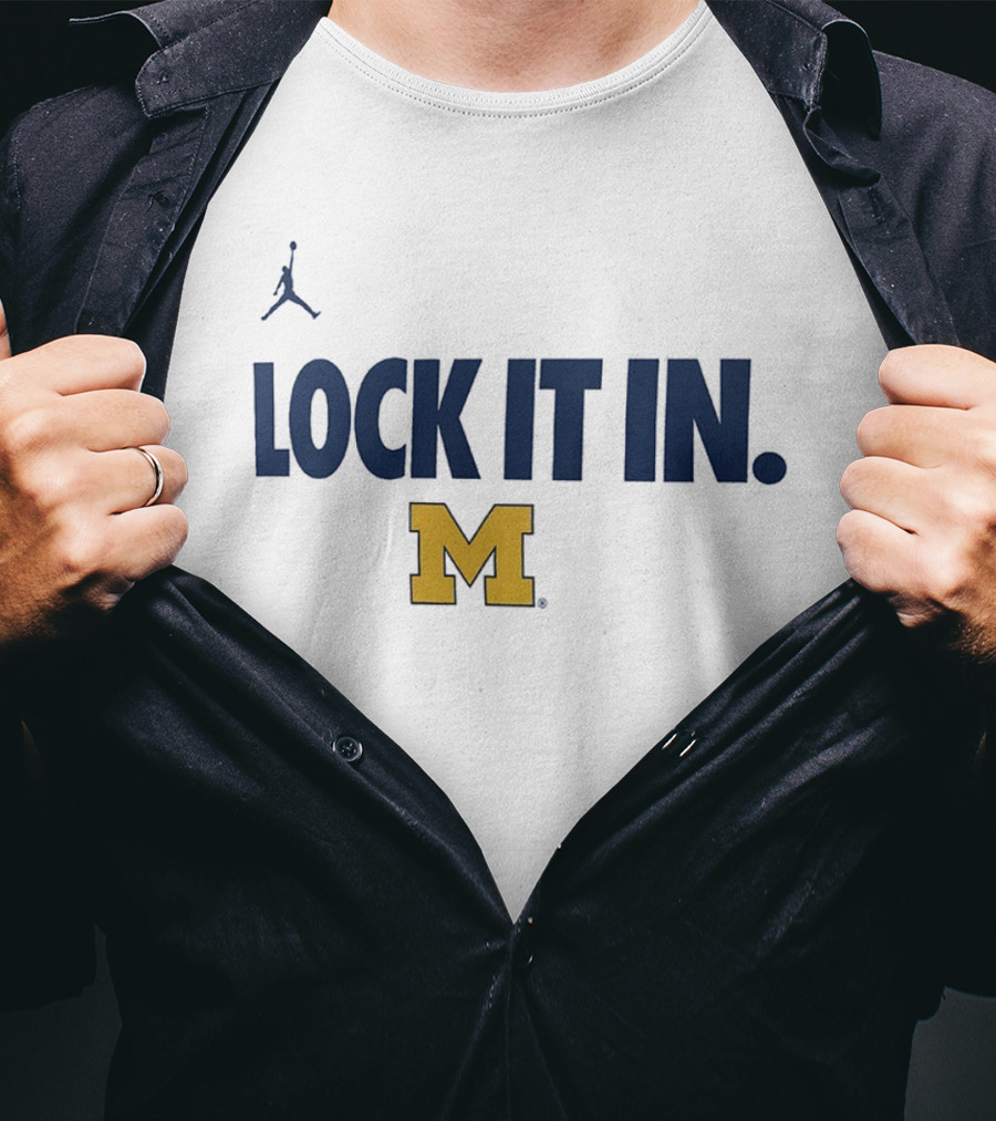 Jordan Michigan Wolverines Lock It In M T-Shirt