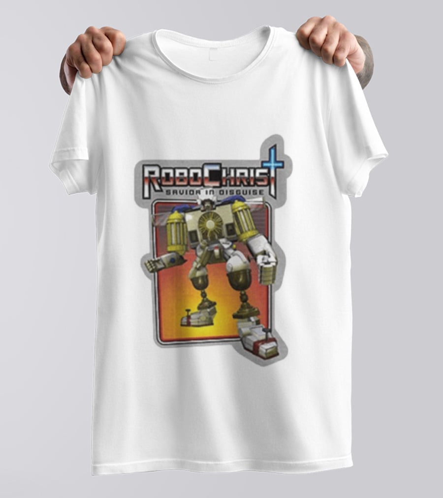 RoboChrist Savior In Disguise Transformer Robot Mashup T-Shirt
