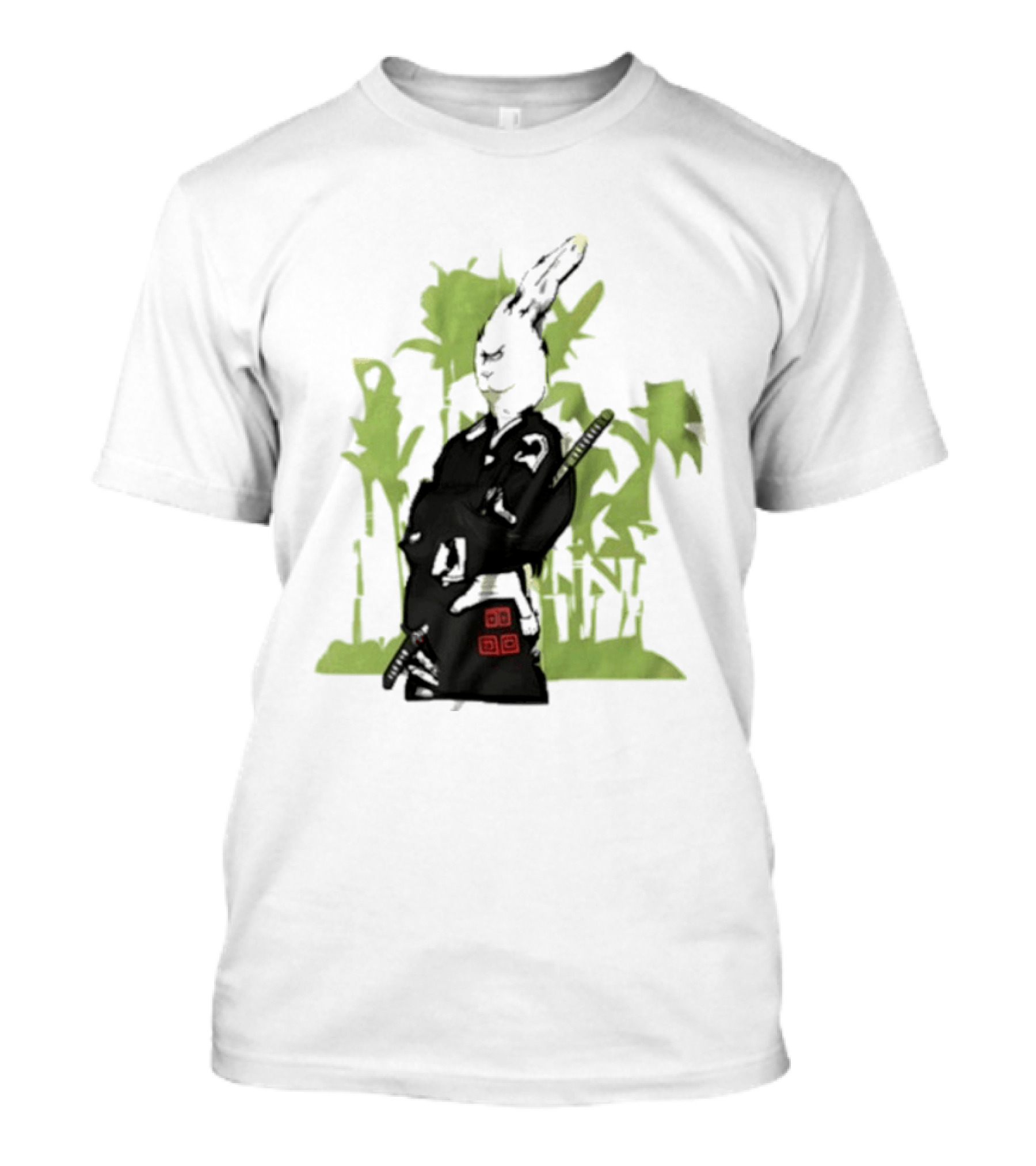 Samurai Rabbit Jeremy Peep Show Bamboo Warrior T-Shirt