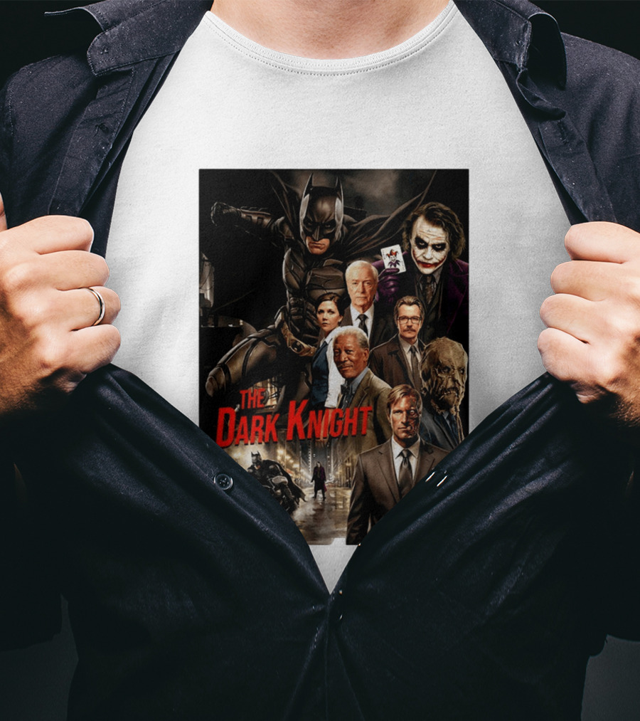 The Dark Knight Movie Characters Batman Joker Villains T-Shirt