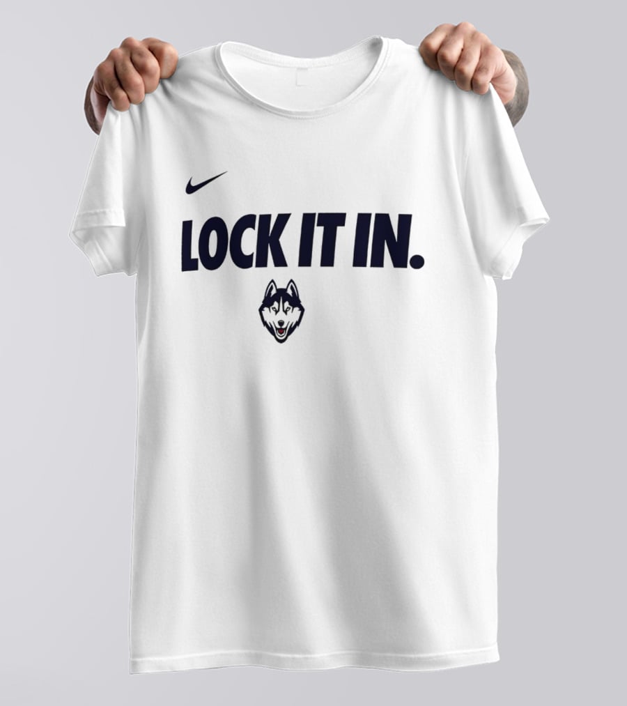 Nike UConn Huskies Lock It In 2026 WCC T-Shirt