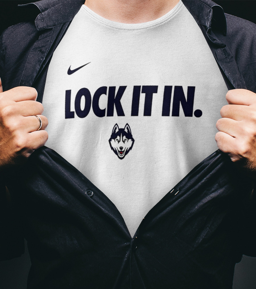 Nike UConn Huskies Lock It In 2026 WCC T-Shirt