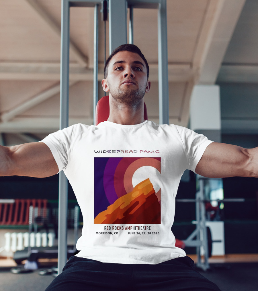 Widespread Panic Red Rocks Amphitheatre Morrison CO June 26 27 28 2026 T-Shirt