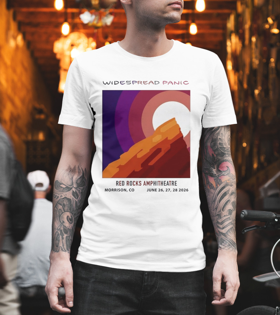 Widespread Panic Red Rocks Amphitheatre Morrison CO June 26 27 28 2026 T-Shirt