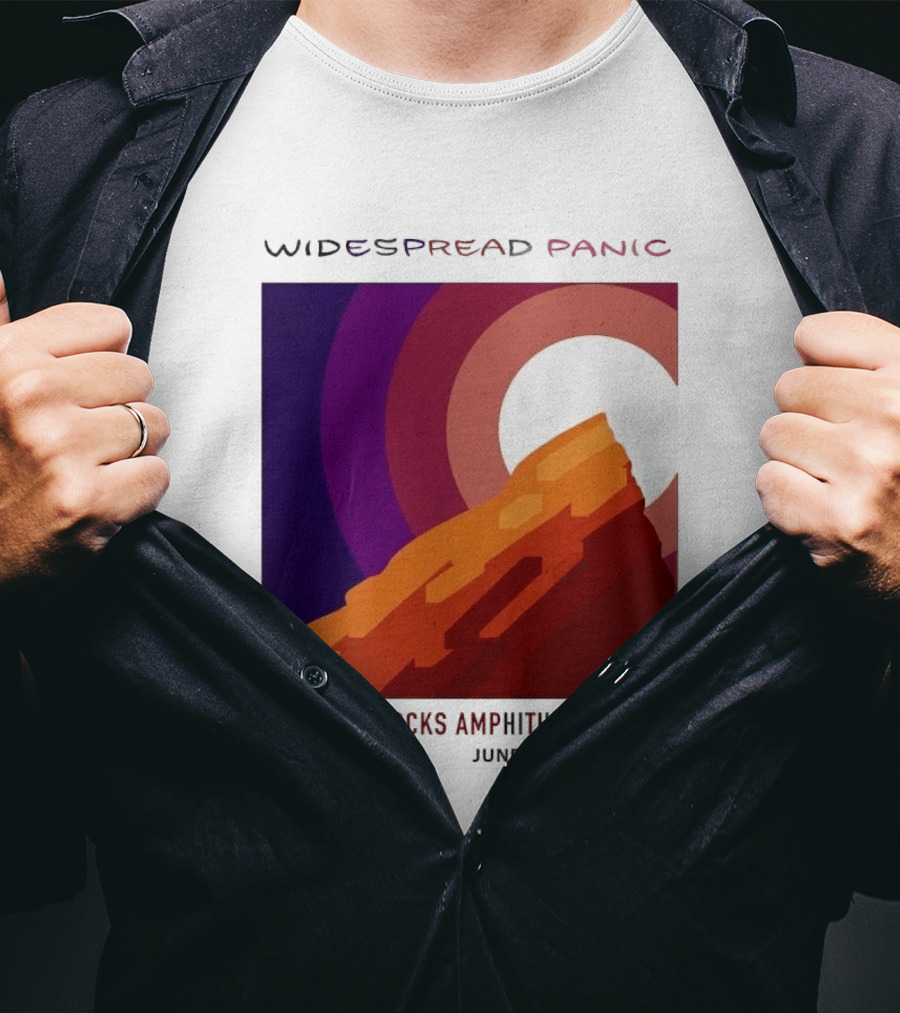 Widespread Panic Red Rocks Amphitheatre Morrison CO June 26 27 28 2026 T-Shirt