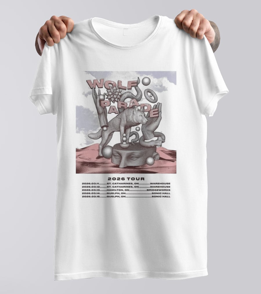Wolf Parade 2026 North America Tour Dates T-Shirt