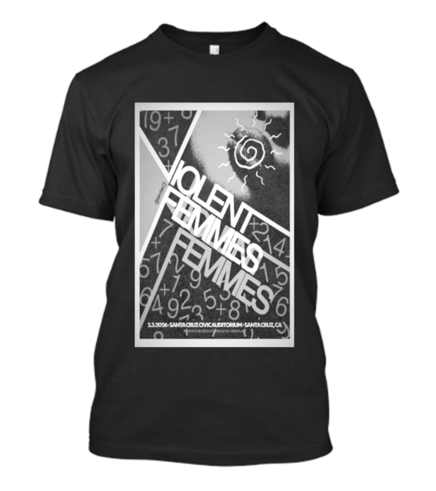 Violent Femmes Santa Cruz Civic Auditorium March 3 2026 T-Shirt
