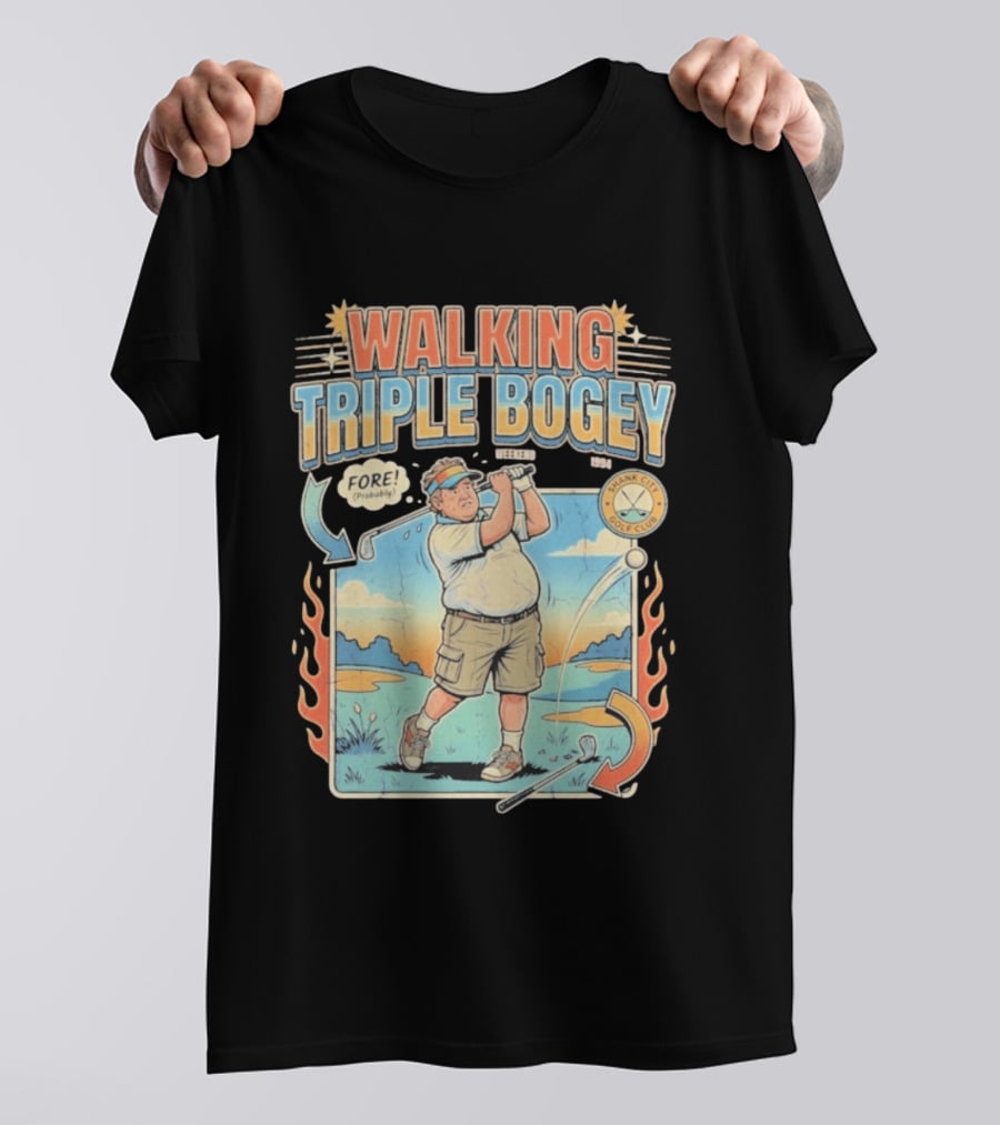 Walking Triple Bogey Fore Shank City Golf Club Vintage Weekend 1994 T-Shirt