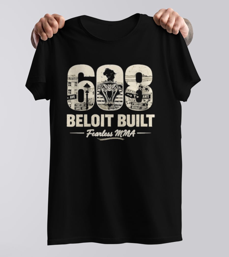 608 Beloit Built Fearless MMA T-Shirt