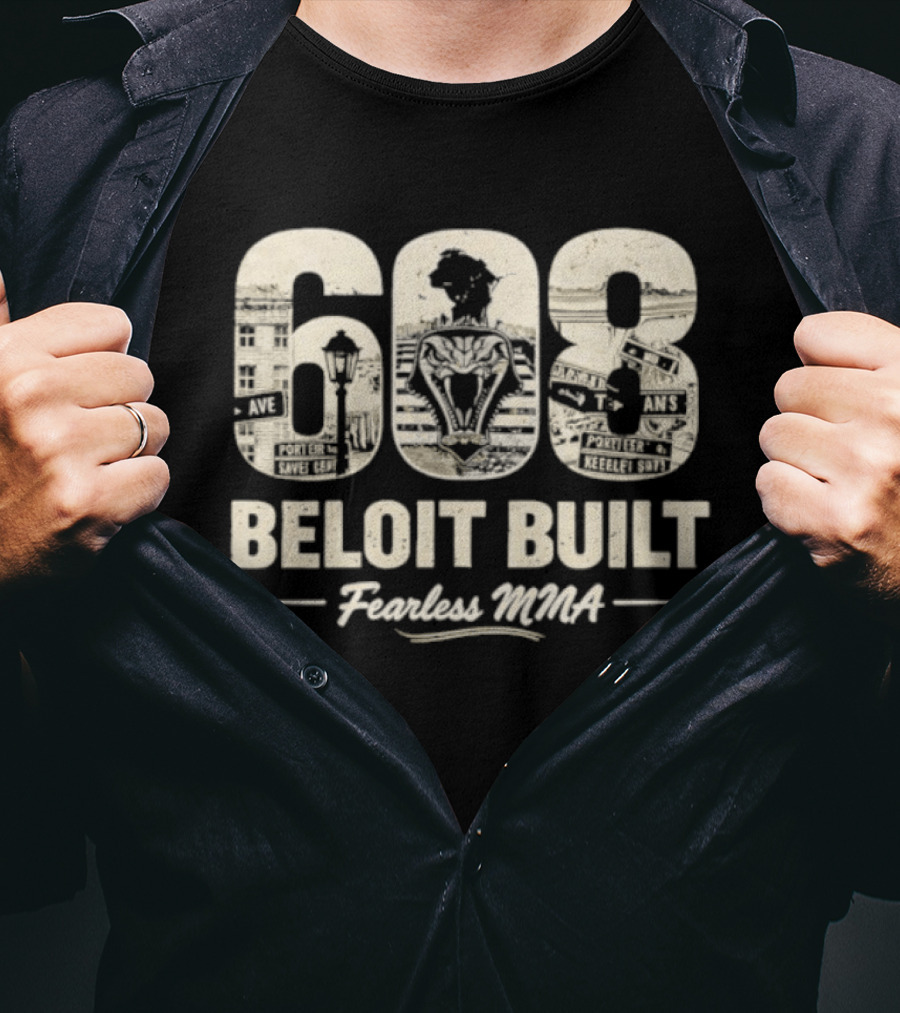 608 Beloit Built Fearless MMA T-Shirt