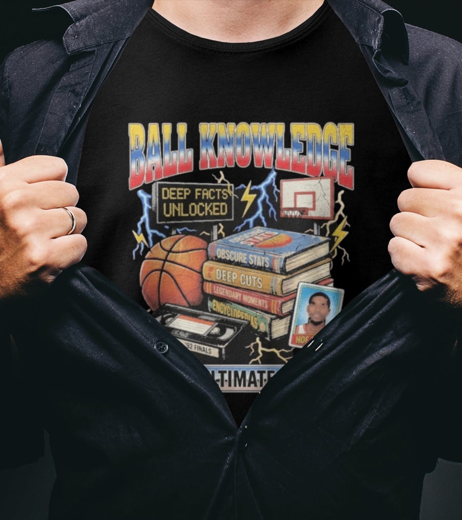 Ball Knowledge Deep Facts Obscure Stats Legendary Moments Encyclopedia Ultimate Flex T-Shirt