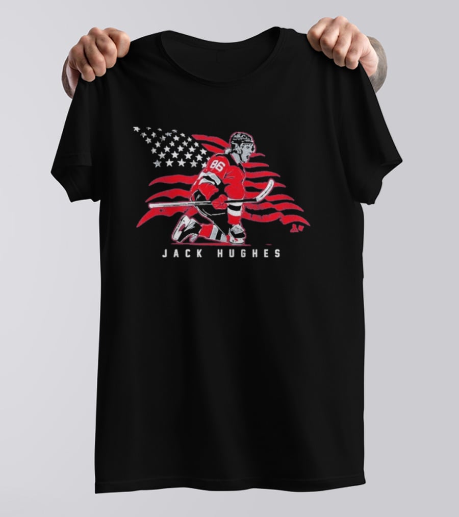 Jack Hughes Stars & Stripes 86 USA Hockey T-Shirt