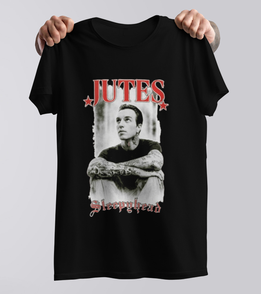 Jutes Sleepyhead Tattooed Star T-Shirt