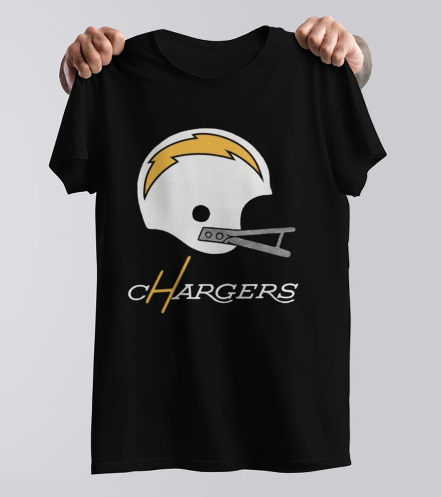 Los Angeles Chargers Big Helmet Football Team T-Shirt