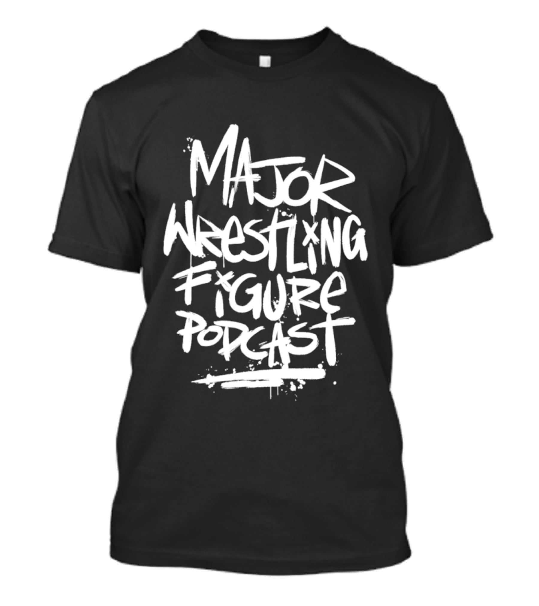 Major Wrestling Figure Podcast Bold Graffiti T-Shirt