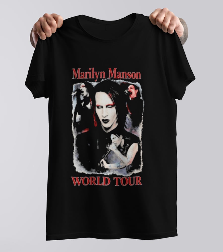 Marilyn Manson World Tour Gothic Rock T-Shirt