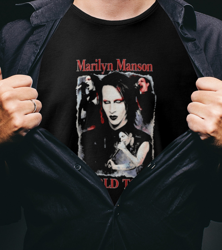 Marilyn Manson World Tour Gothic Rock T-Shirt