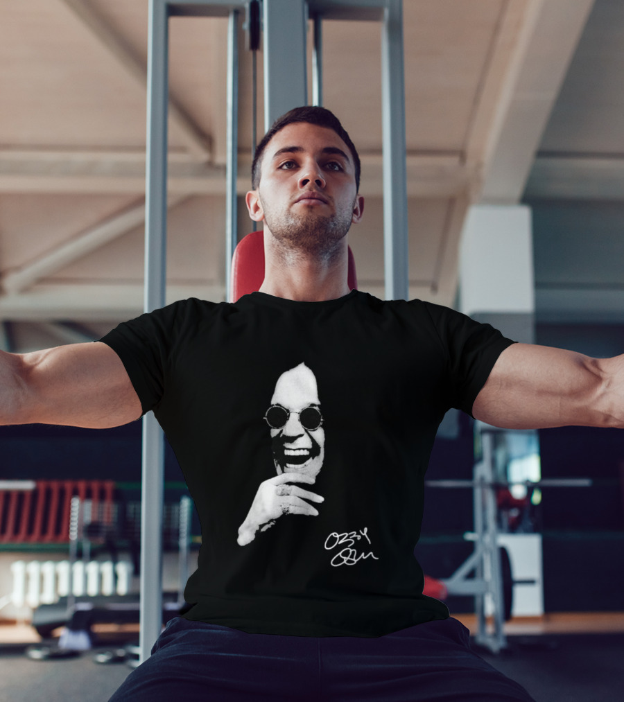 Ozzy Osbourne 1948 2025 Immortal Rest In Peace Rock Legend Signature Image T-Shirt