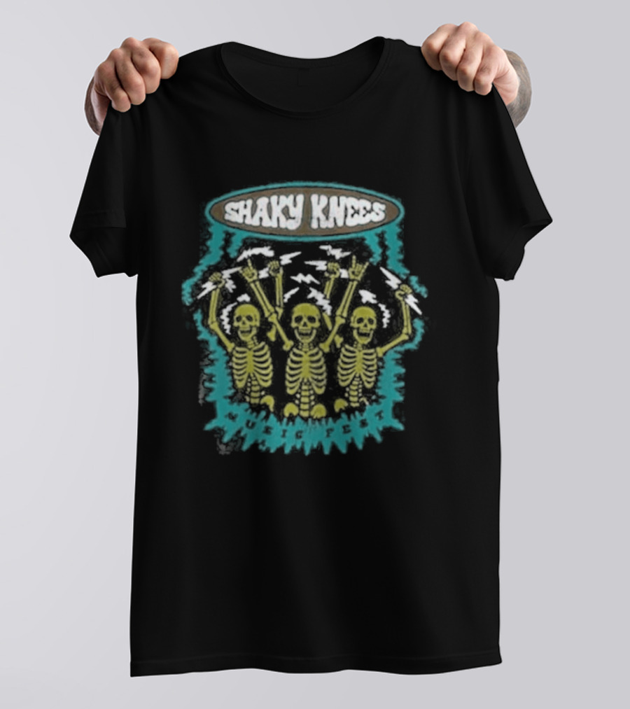 Shaky Knees Festival Neon Skeleton Trio T-Shirt