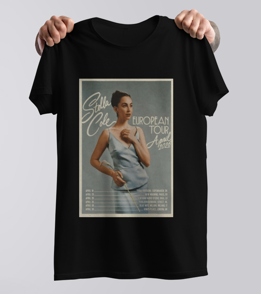 Stella Cole European Tour April 2026 Tivoli Gardens Blue Note Kings Place T-Shirt