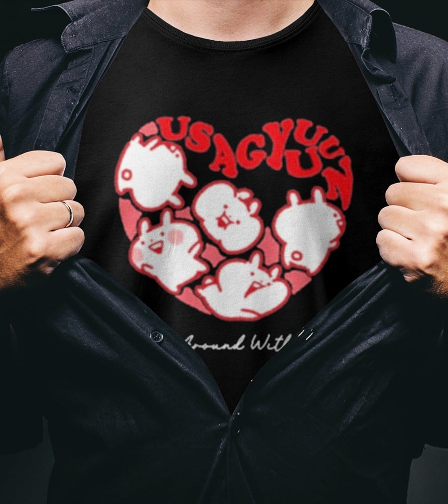 Usagyuuun 9th Anniversary Stick Around With Love T-Shirt