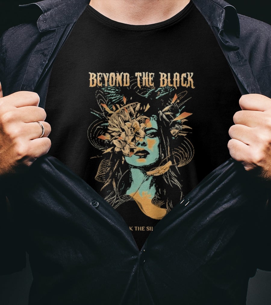 Beyond The Black Break The Silence Head Exploding Floral T-Shirt