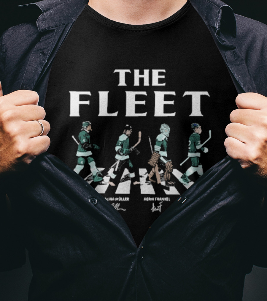 Boston The Fleet Walking Road Signatures Women Ice Hockey T-Shirt