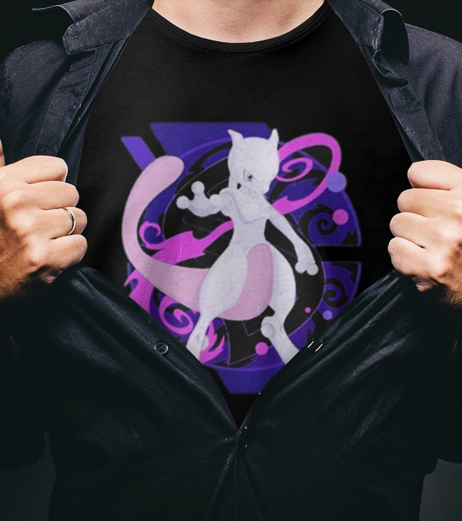 Mewtwo Pokemon Go Fest 2026 Psychedelic T-Shirt