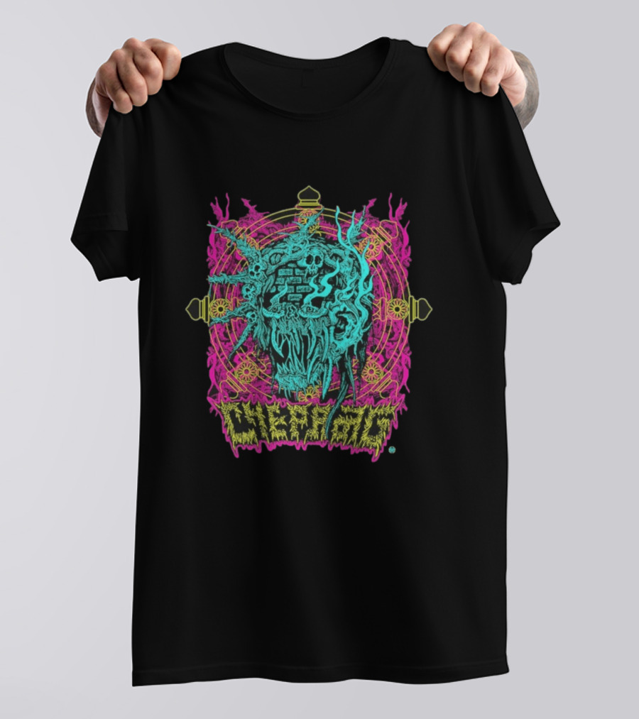 Chepang Swatta Psychedelic Skull T-Shirt
