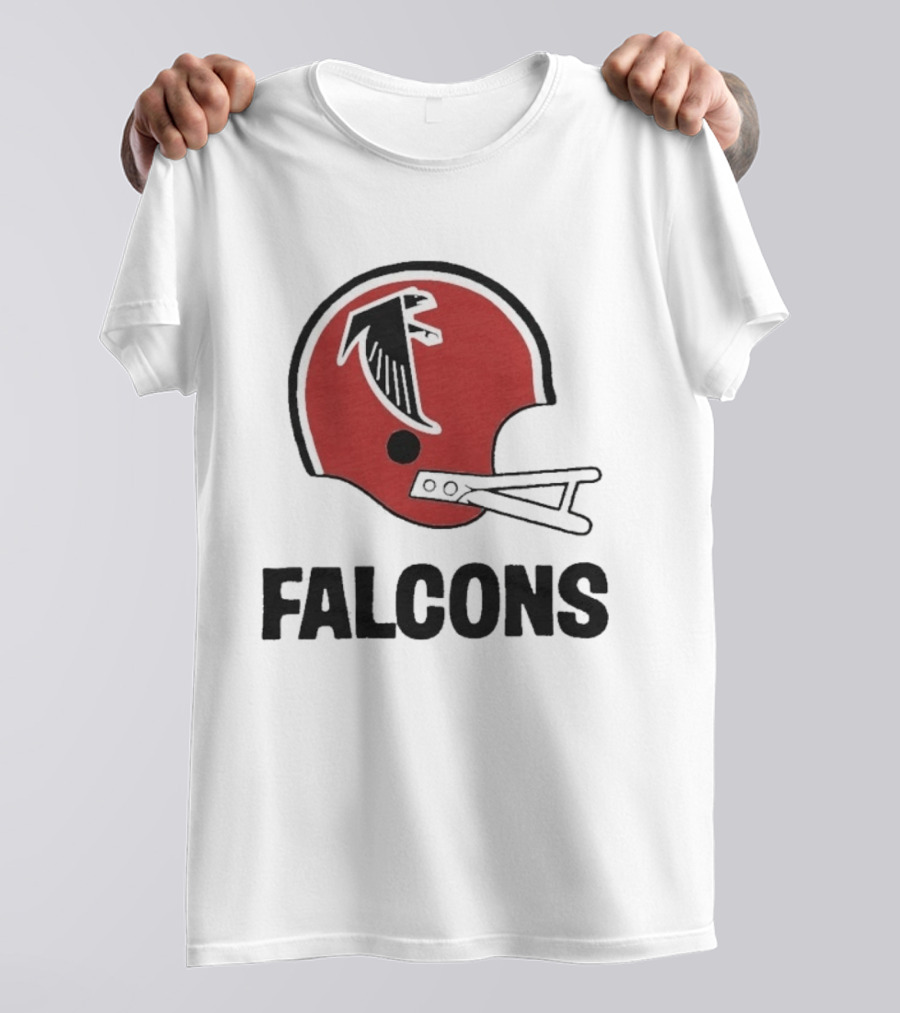 Atlanta Falcons Big Helmet Red Falcon T-Shirt