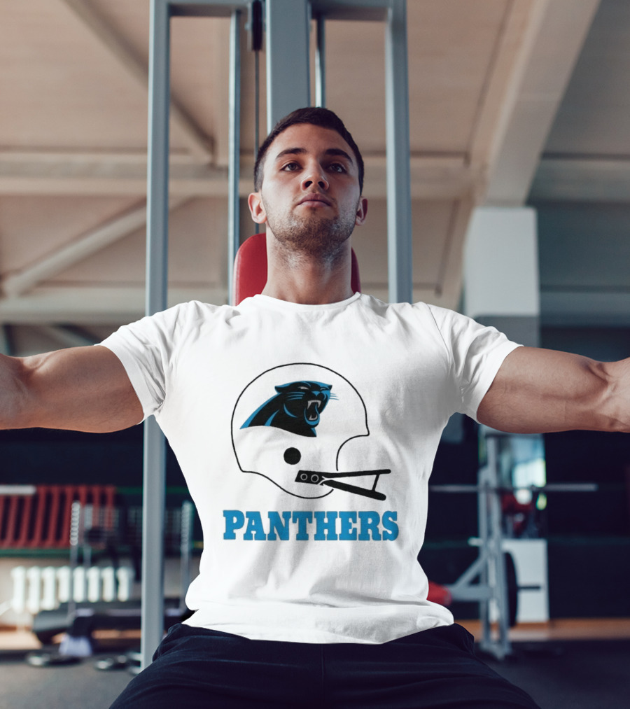 Panthers Football Helmet Carolina T-Shirt
