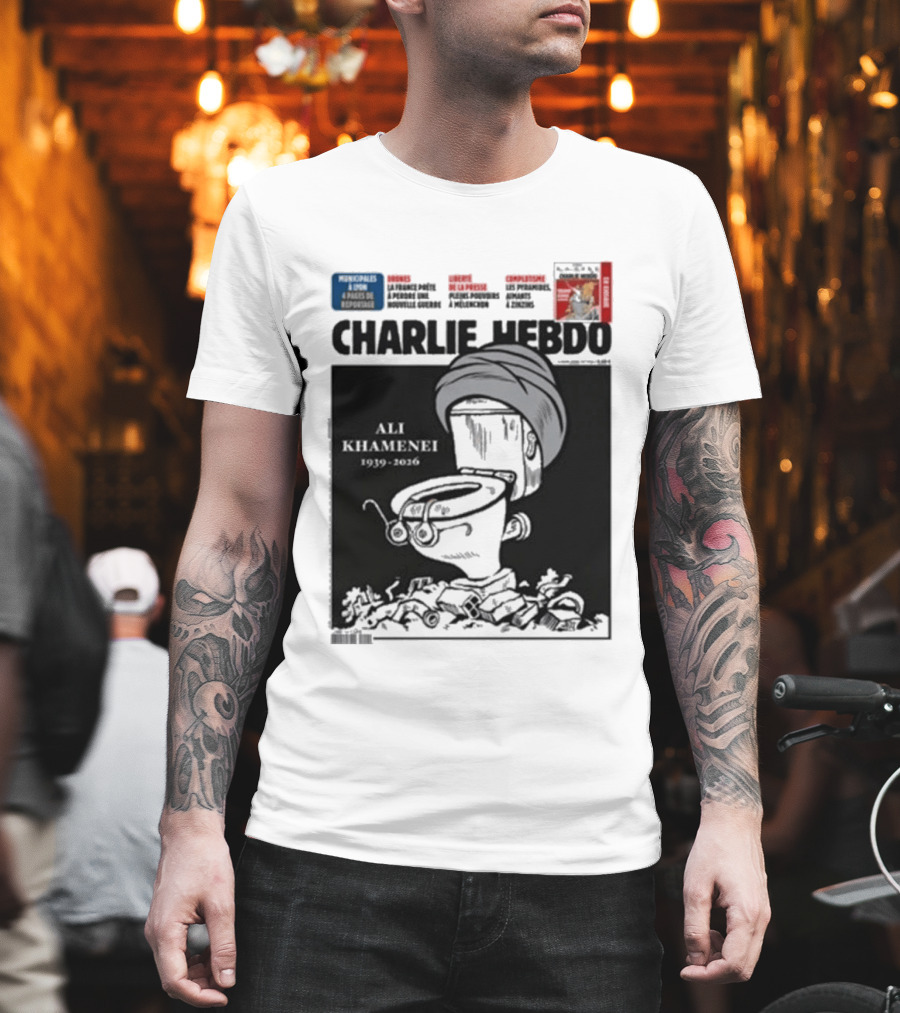 Charlie Hebdo Khamenei Cover Toilet Humour Edition T-Shirt