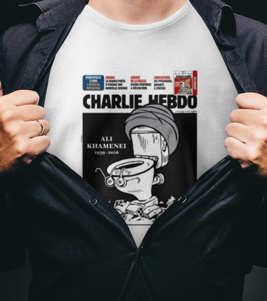 Charlie Hebdo Khamenei Cover Toilet Humour Edition T-Shirt