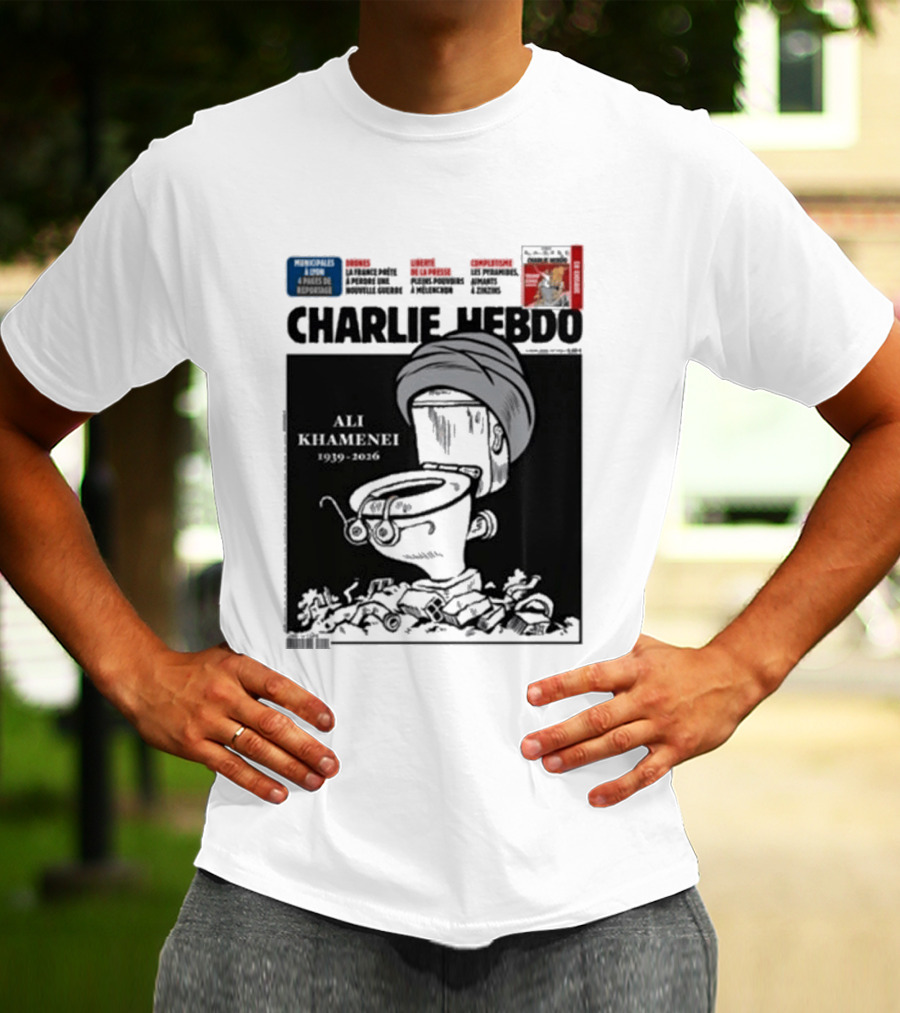 Charlie Hebdo Khamenei Cover Toilet Humour Edition T-Shirt