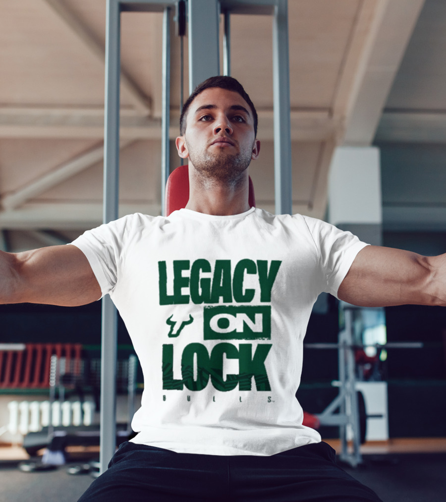 South Florida Bulls Legacy On Lock Bench Basketball T-Shirt