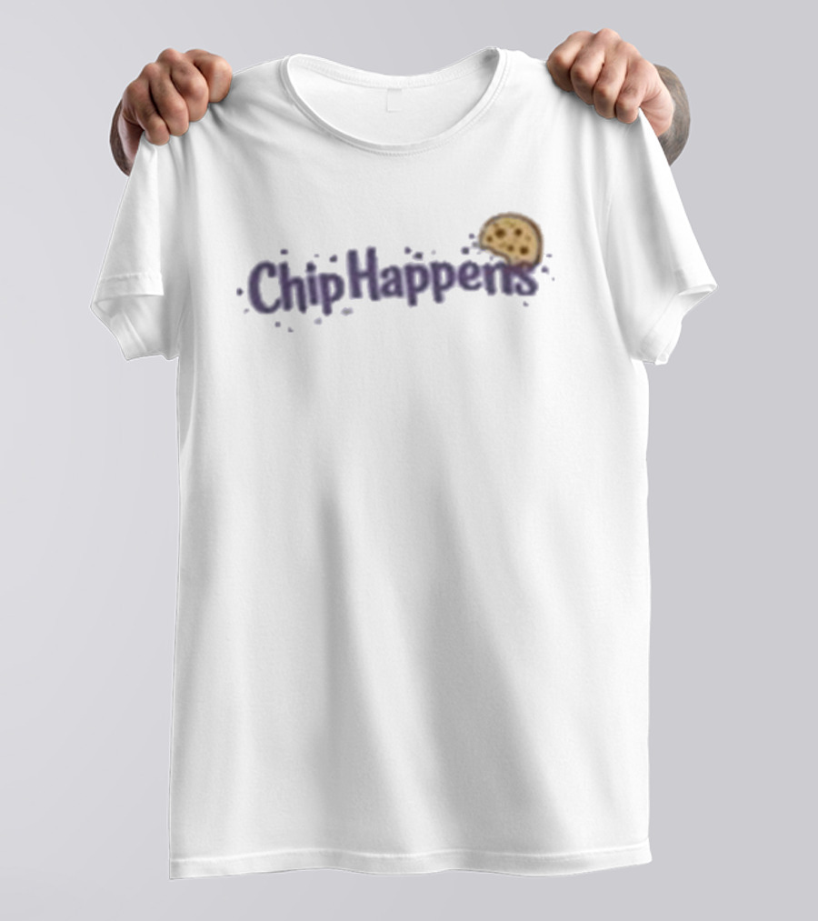 Chip Happens Cookie Bite Humor T-Shirt