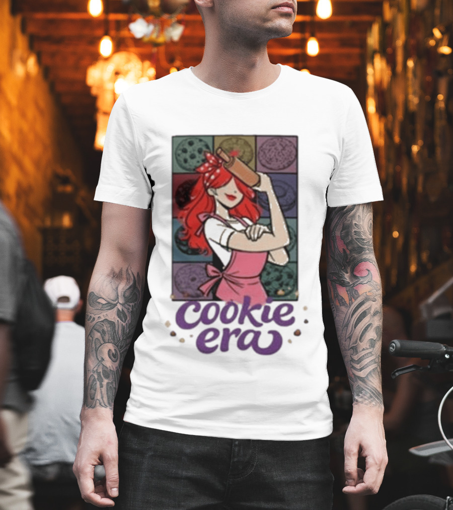Chloe Sexton Cookie Era Retro Baking Rolling Pin Red Hair Apron T-Shirt