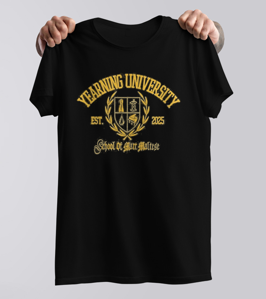 Yearning University Matt Maltese 2025 Crest T-Shirt
