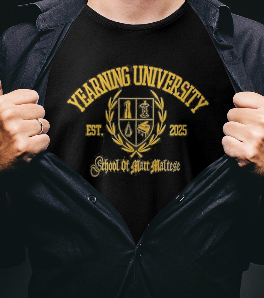 Yearning University Matt Maltese 2025 Crest T-Shirt