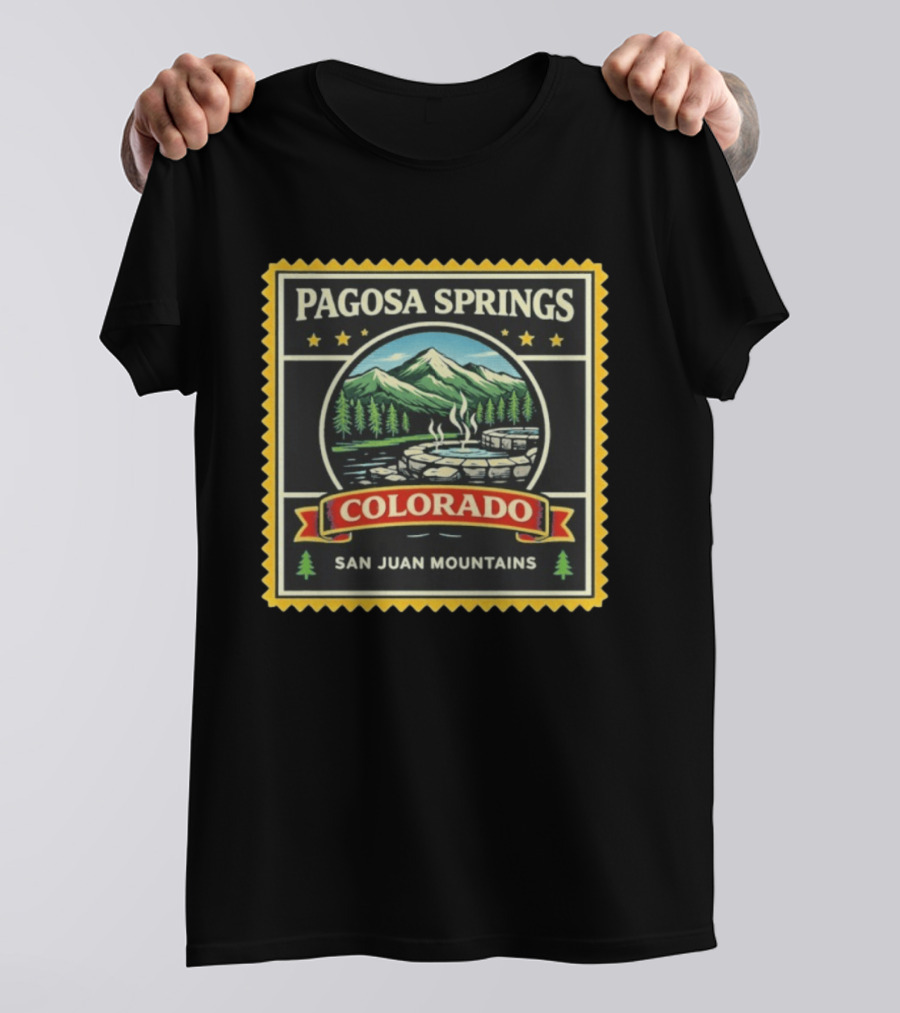 Pagosa Springs Colorado San Juan Mountains Hot Springs Scenery T-Shirt