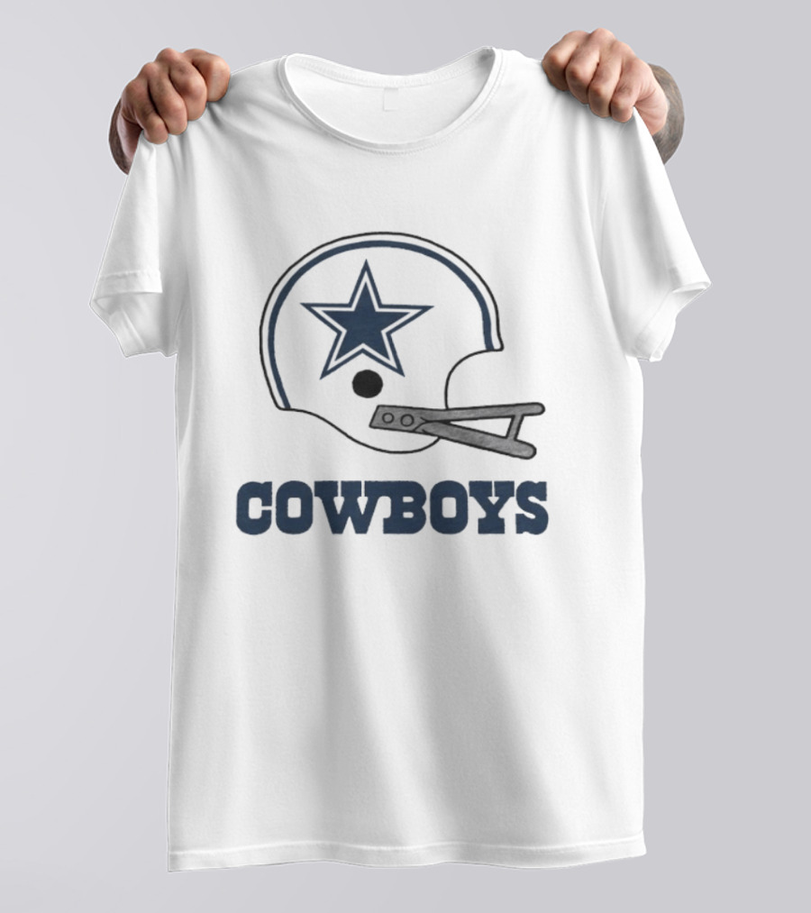 Dallas Cowboys Star Emblem Helmet Cowboys T-Shirt