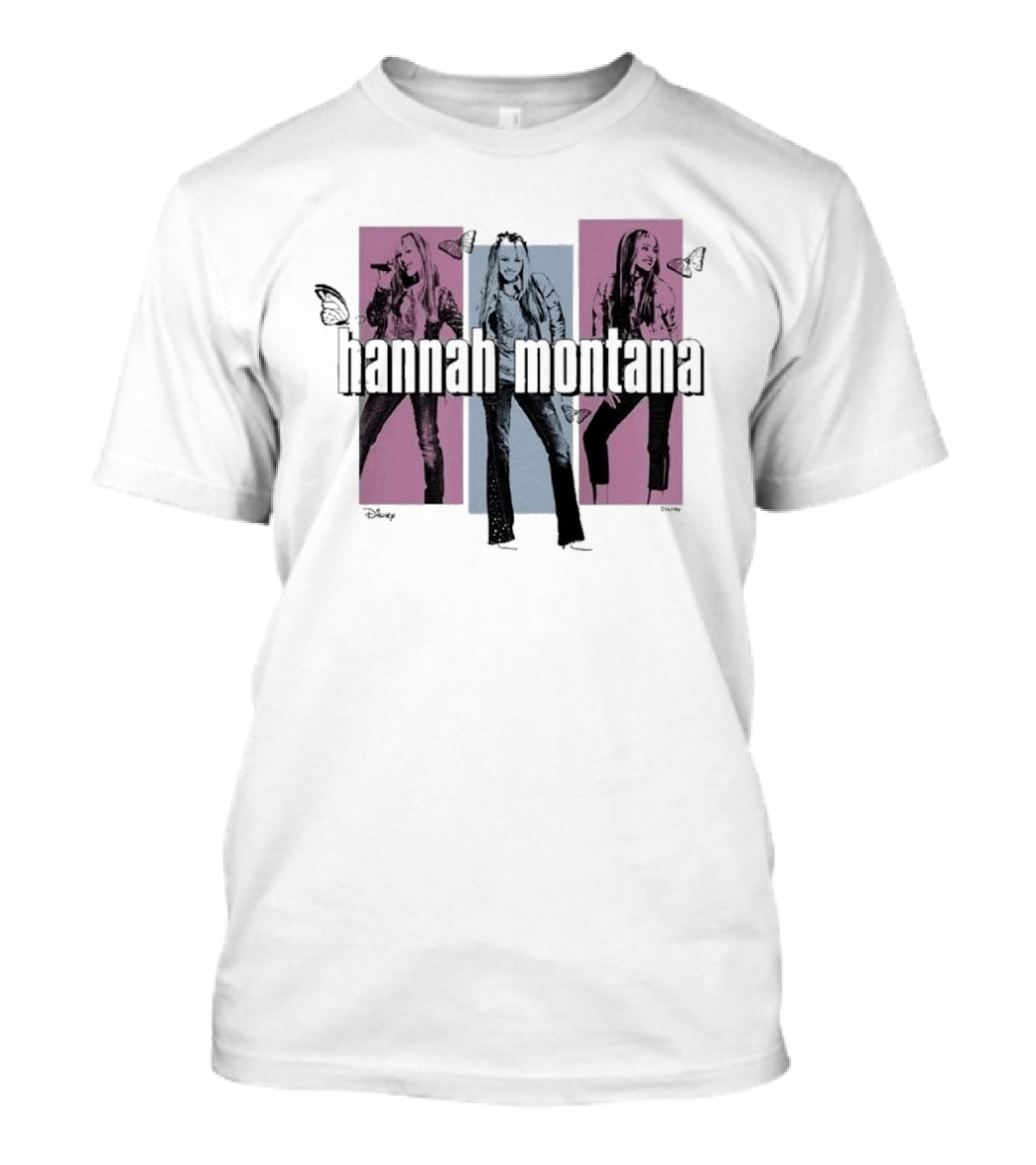Disney Hannah Montana Miley Cyrus Butterfly Fashion Pop T-Shirt