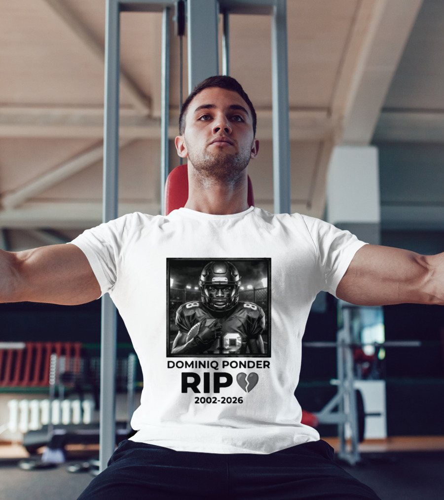 Dominiq Ponder Rip 2002 2026 Football Player T-Shirt