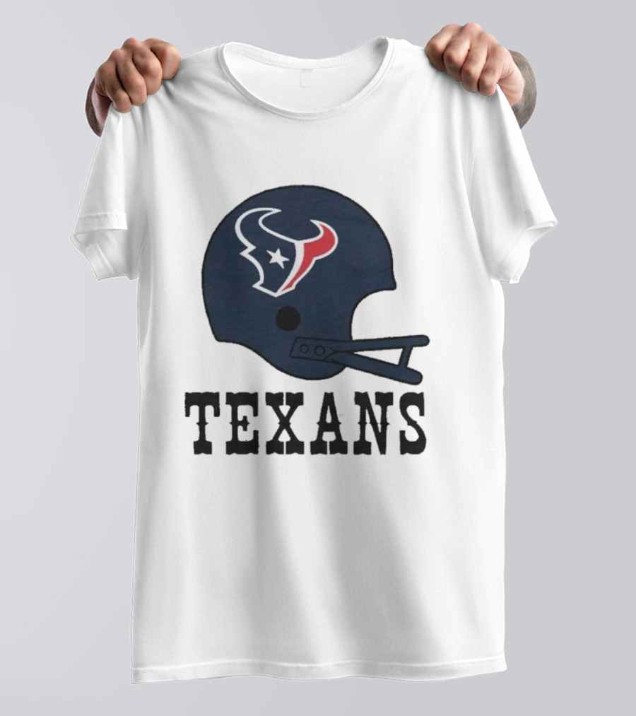 Houston Texans Big Helmet Texans Football Team T-Shirt