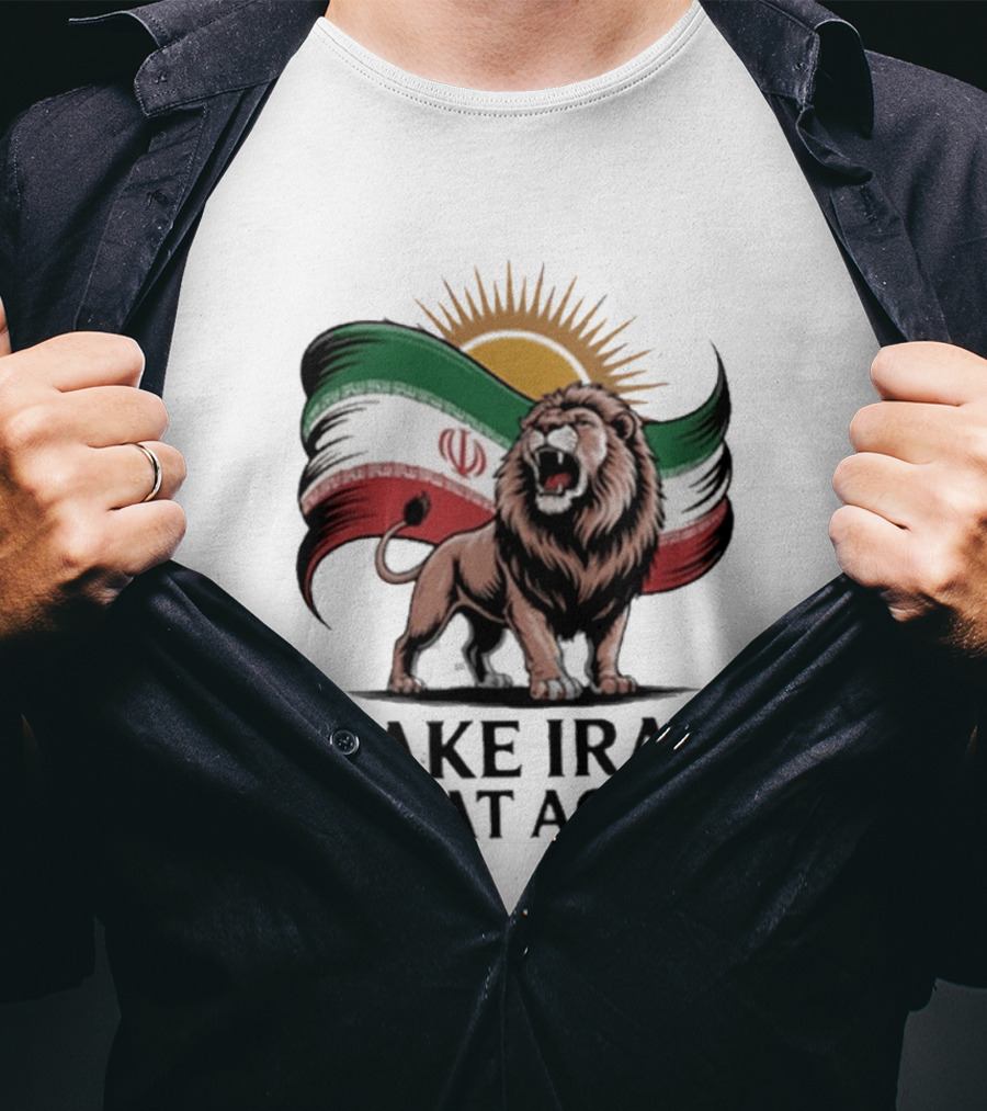 Make Iran Great Again Persian Lion Flag Sun T-Shirt