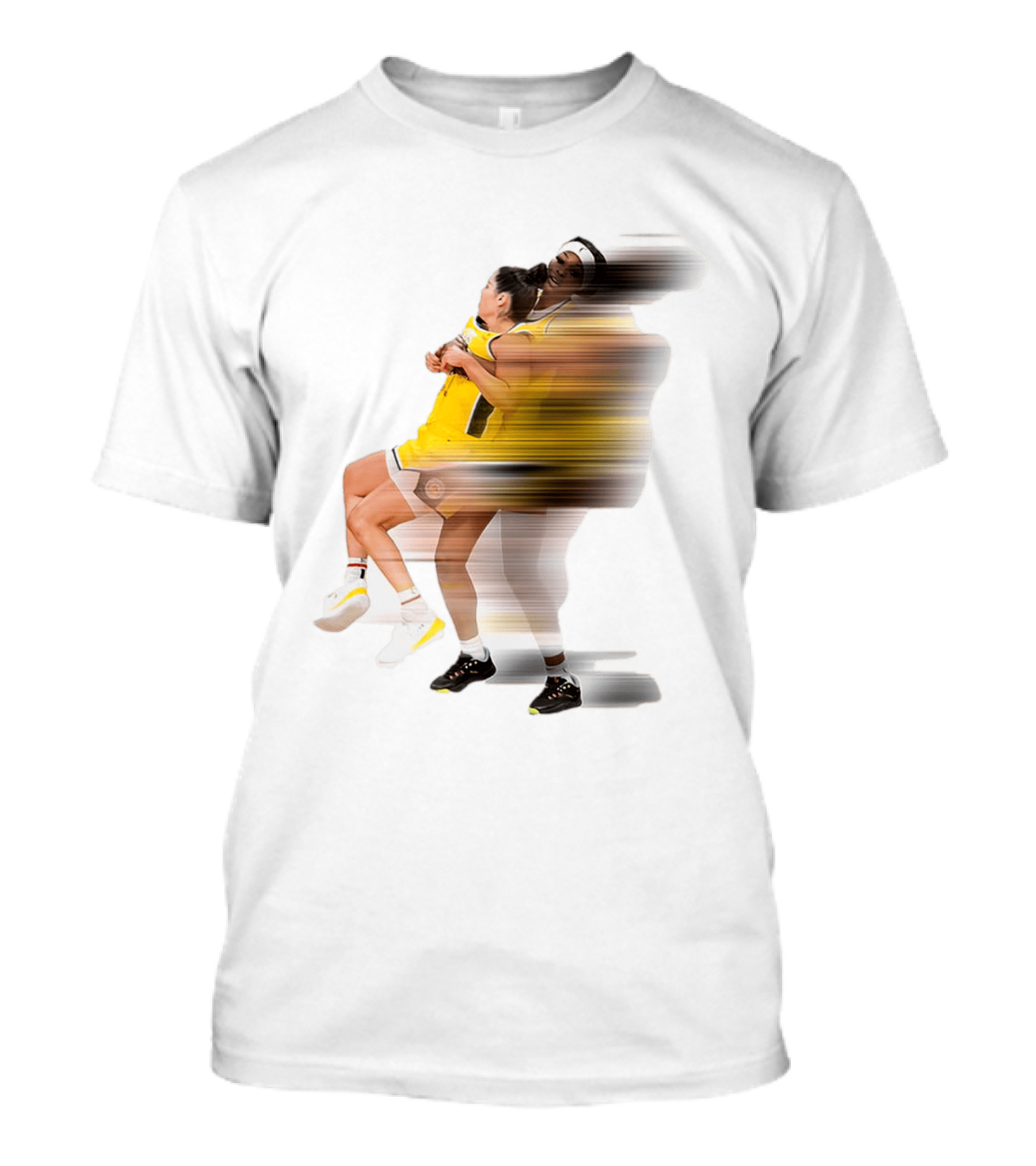 Rickea Jackson Lifts Kelsey Plum Dynamic Basketball Moment T-Shirt