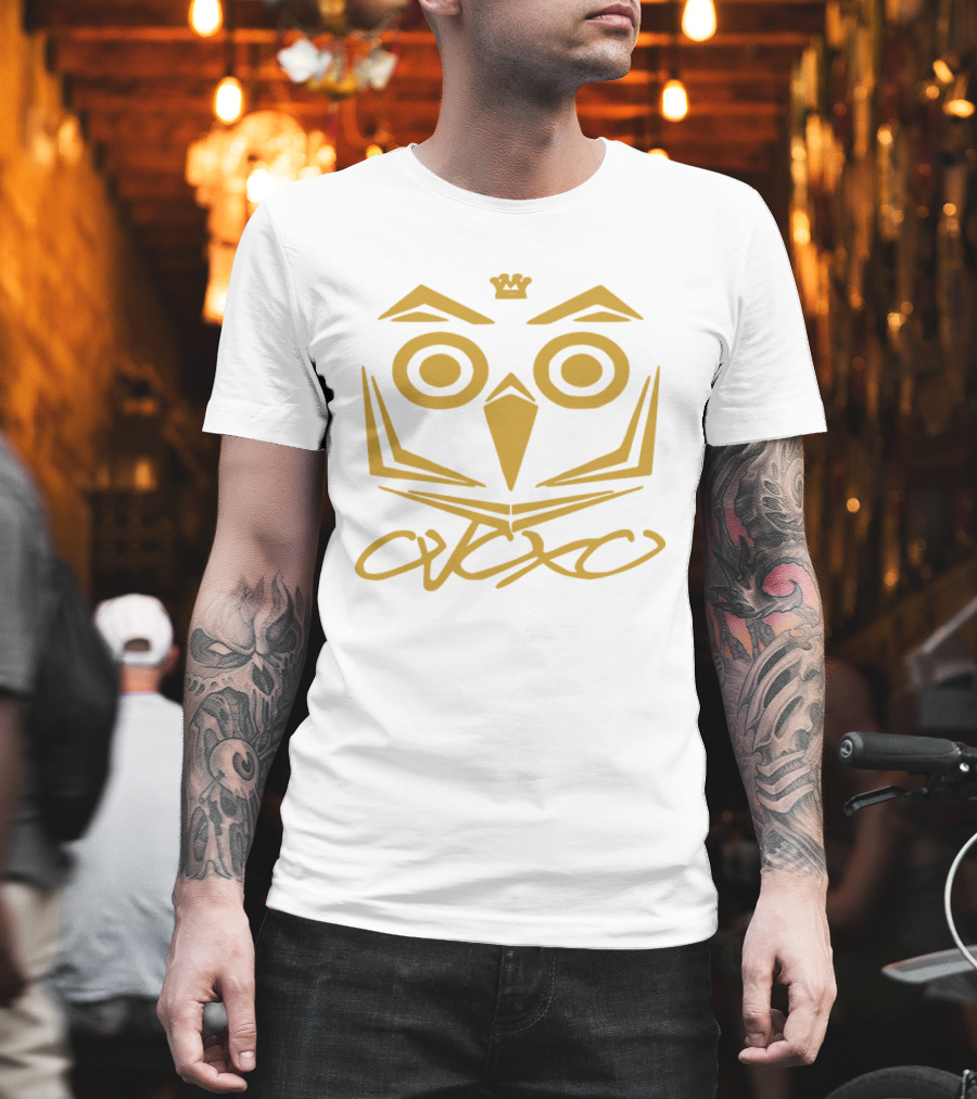 Ovoxo Drake Take Care Ovo Owl Crown Yellow T-Shirt