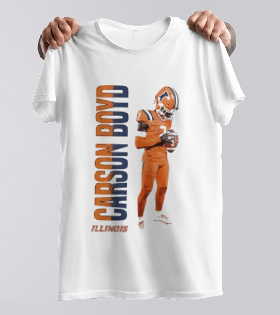 Carson Boyd Illinois Fighting Illini Player Football T-Shirt